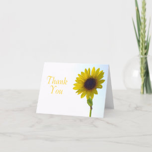 Sunflower Thank You Card Dankeskarte