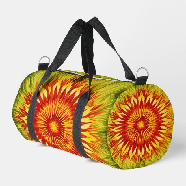 Sunflower Tie Dye Travel Bag Duffle Bag (Linke Seite)