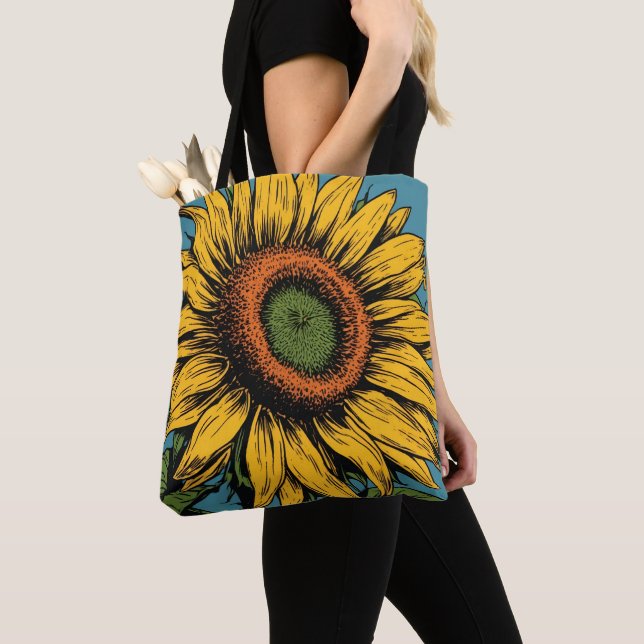 SUNFLOWER TOTE PURSE FOR MOM (Von Nahem)