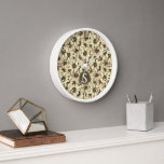Sunflower Vintage Charm Sepia Tone Wall Clock Uhr<br><div class="desc">Add a touch of charm to your home decor with this sunflower clock. This sunflower design emphasizes sepia tone through the color scheme. It's a breeze to adjust the initial (text) with just a few clicks. If you would like the sunflower design only, be sure to remove the text and...</div>