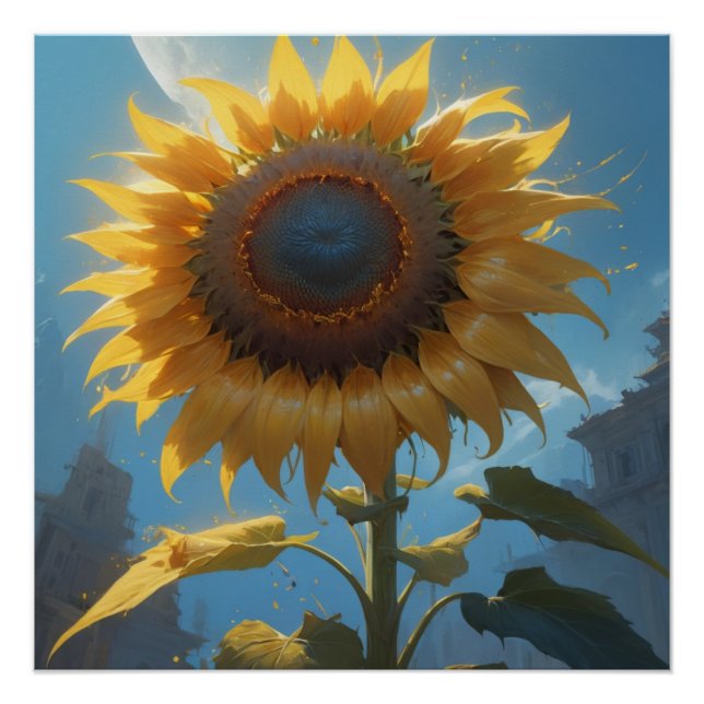 sunflower wall art poster (Vorderseite)