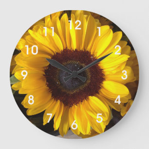 Sunflower Wall Clock Große Wanduhr
