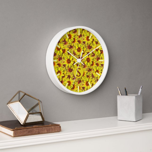 Sunflower Wall Clock Uhr (Büro)