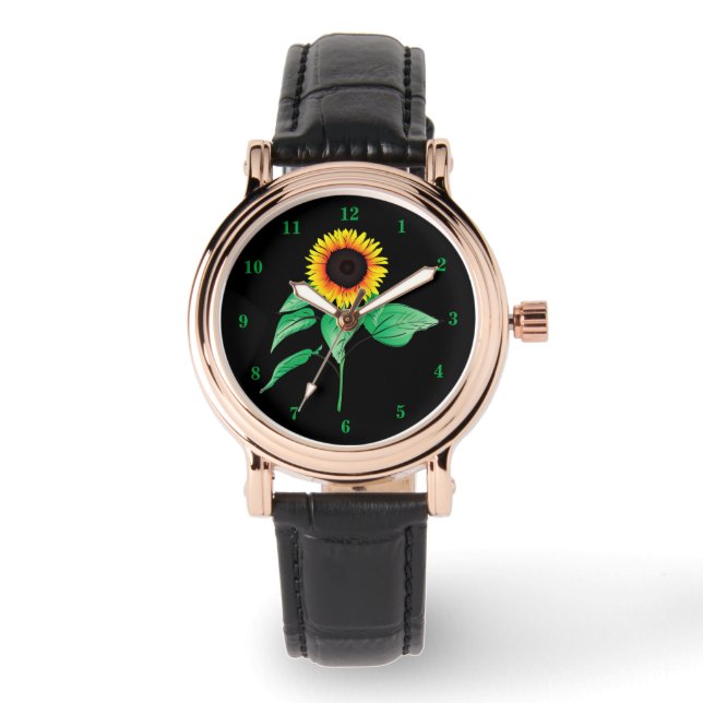 Sunflower Watch Armbanduhr (Vorderseite)