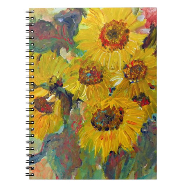 sunflower writing pad notizblock (Vorderseite)