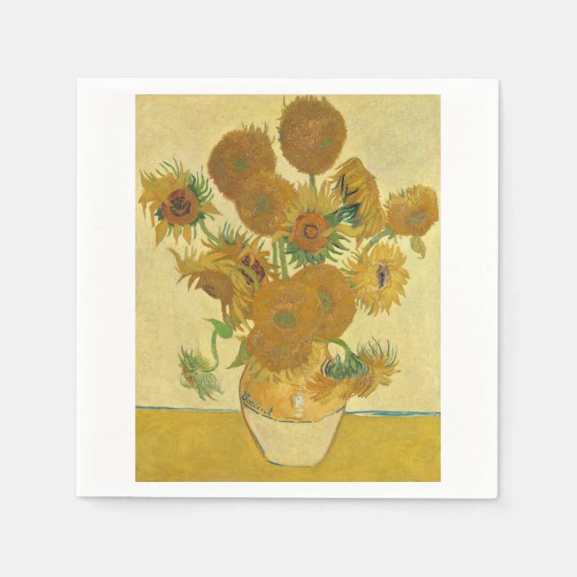 Sunflowers 1888 by Vincent van Gogh Serviette (Vorderseite)