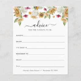 Sunflowers Advice for the Parents-to-Be