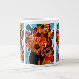 Sunflowers and chihuahua Jumbo-Tasse