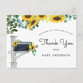 Sunflowers Baby Dusche by Mail Vielen Dank Postkarte