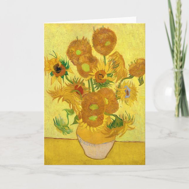 Sunflowers by Vincent van Gogh Dankeskarte (Vorderseite)