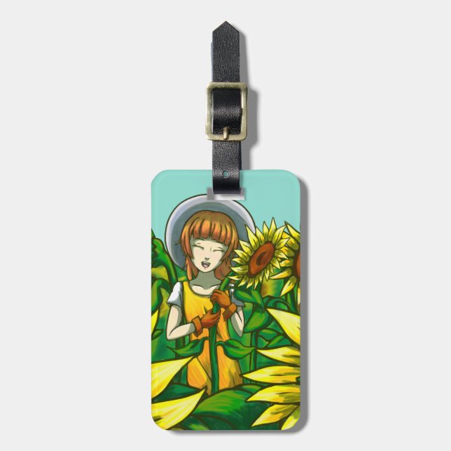 Sunflowers Gepäckanhänger (Vorderseite vertikal)