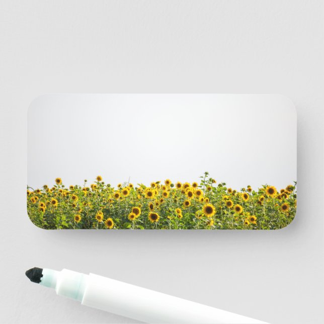 Sunflowers in Field Namensschild (Beispiel)