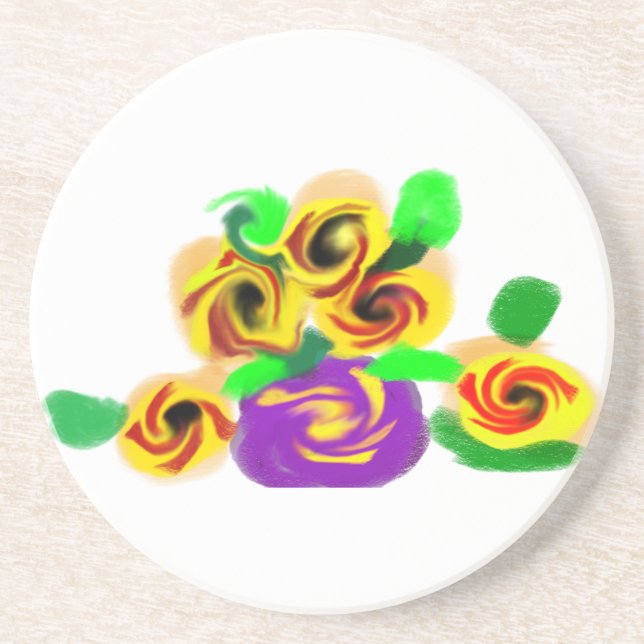 Sunflowers joy getränkeuntersetzer (Vorne)