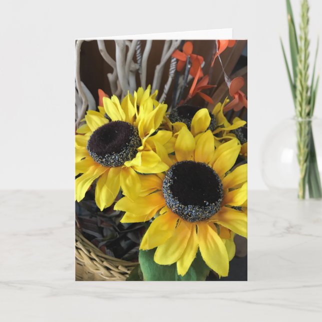 SunFlowers Karte (Vorderseite)