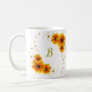SunFlowers Monogram Kaffeetasse
