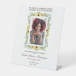 Sunflowers Photo Remembrance Wedding Dear Ones Sockelschild