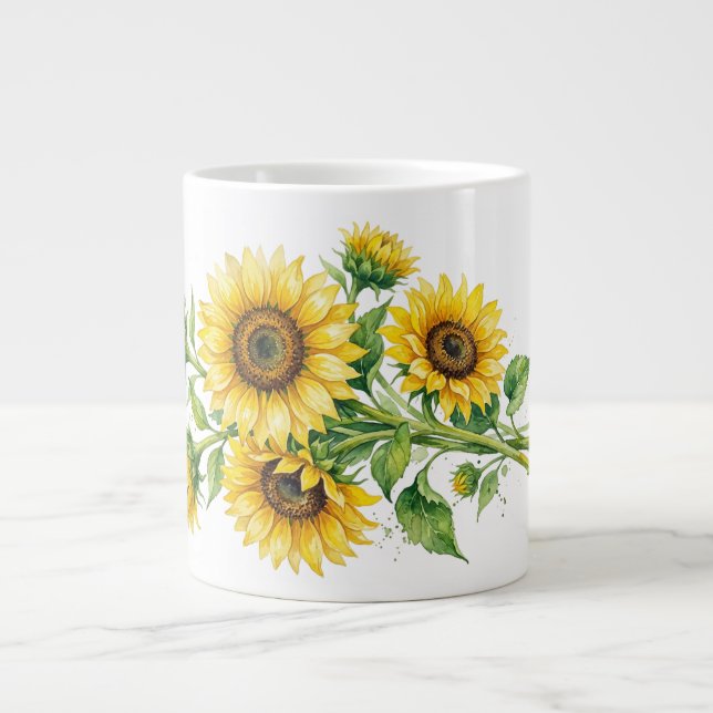 Sunflowers Specialty Mug Jumbo-Tasse (Vorderseite)