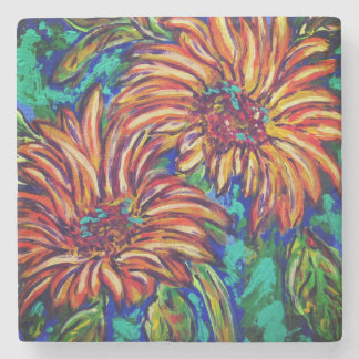Sunflowers Stone Coaster Steinuntersetzer