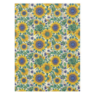 Sunflowers Ukrainian folk art motifs Tablecloth Tischdecke