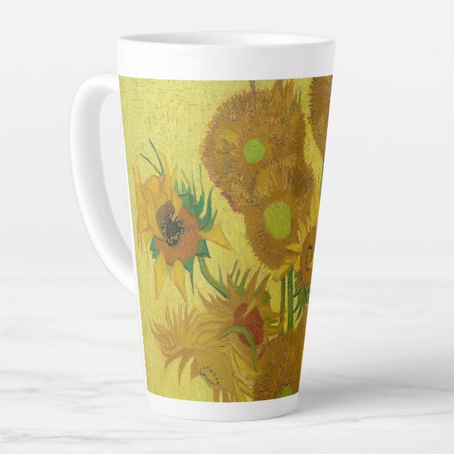 Sunflowers-Vincent van Gogh Milchtasse (Linke Ecke)