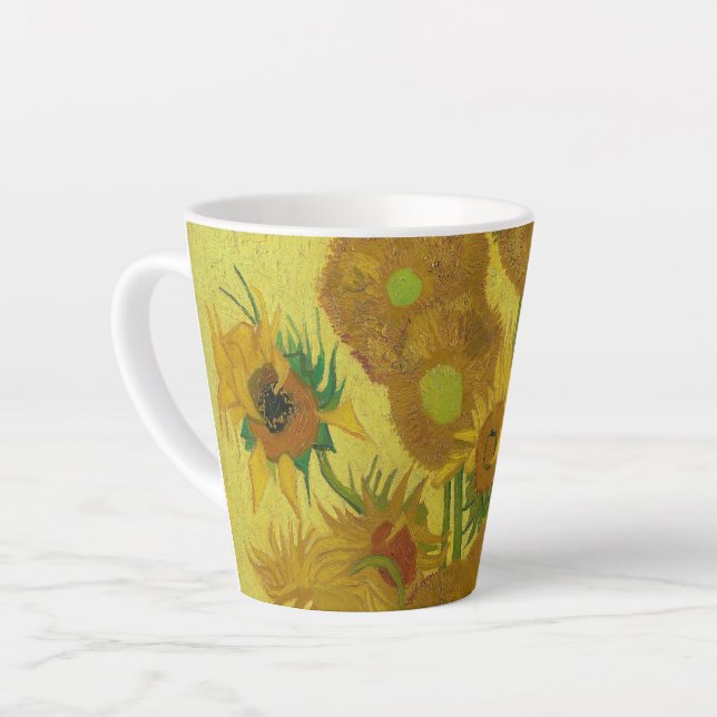 Sunflowers-Vincent van Gogh Small Milchtasse (Linke Ecke)