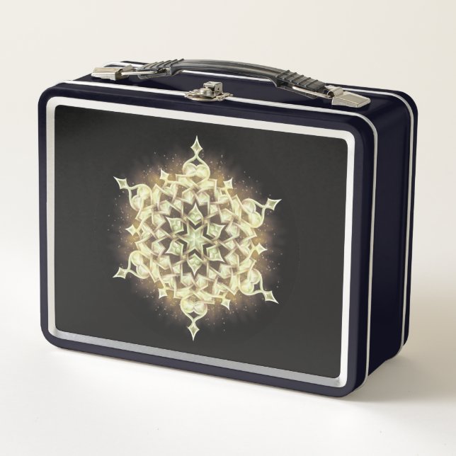Sunfrost Snowflake Metall Brotdose (Vorderseite)