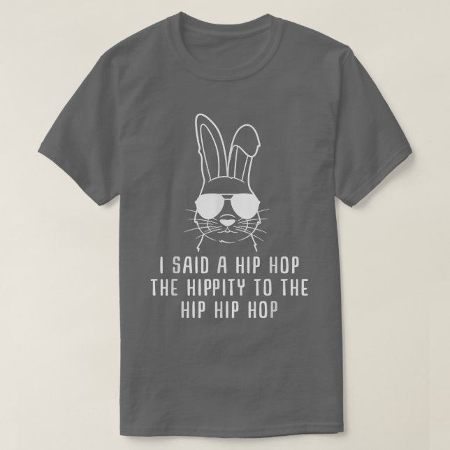 Sunglass Bunny Hip Hop HippityOaster GiftMens & Wo T-Shirt (Design vorne)