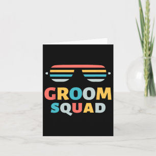 Sungles Groom Squad Joke Crew Entkommen Wedding Fu Karte