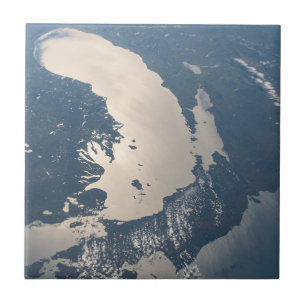 Sunglint Beams Off Lake Michigan Fliese