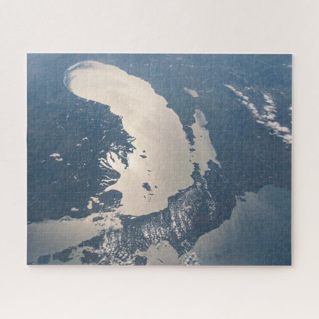 Sunglint Beams Off Lake Michigan Puzzle (Horizontal)