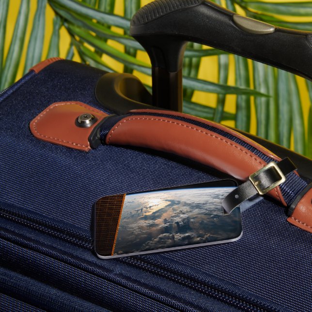 Sunglint blickt vor Celebes Meer in Südostasien Gepäckanhänger (Vorderseite Insitu 3)