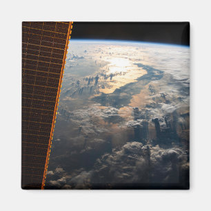 Sunglint blickt vor Celebes Meer in Südostasien Magnet