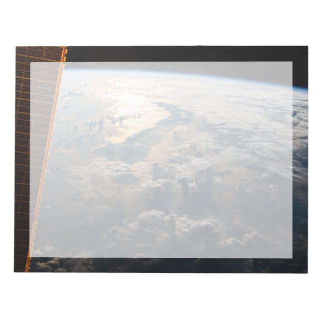 Sunglint blickt vor Celebes Meer in Südostasien Notizblock (Vorderseite)