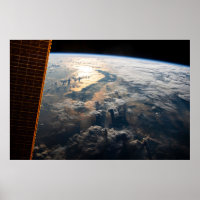 Sunglint blickt vor Celebes Meer in Südostasien