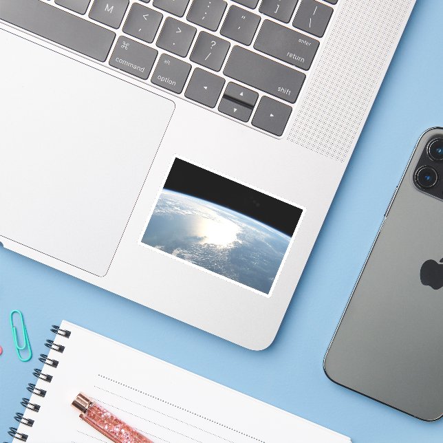 Sunglint spiegelt den Golf von Mexiko wider Aufkleber (Laptop mit iPhone)