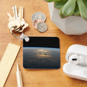 Sunglint strahlt aus einem teilweise bewölkten Süd Schlüsselanhänger