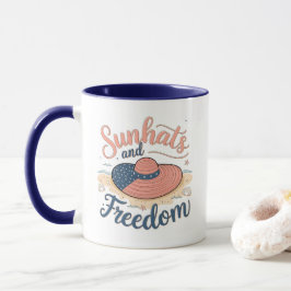 Sunhats und Freedom Patriotic Tasse