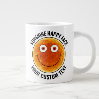 Sunhine Happy Face Personalized Custom Giant Mug Jumbo-Tasse