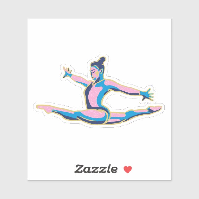 Suni Lee 2024 Paris Olympia Aufkleber (Blatt)