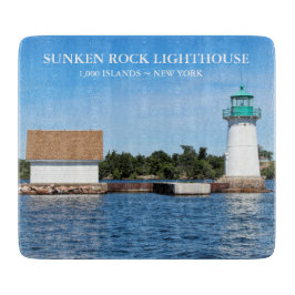 Sunken Rock Lighthouse, New York Cutting Board Schneidebrett