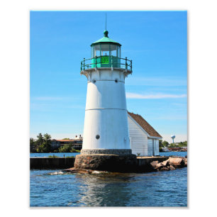 Sunken Rock Lighthouse, New York Foto Print