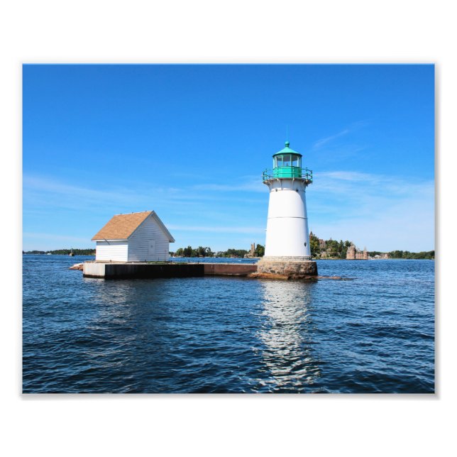 Sunken Rock Lighthouse, New York Foto Print (Vorne)
