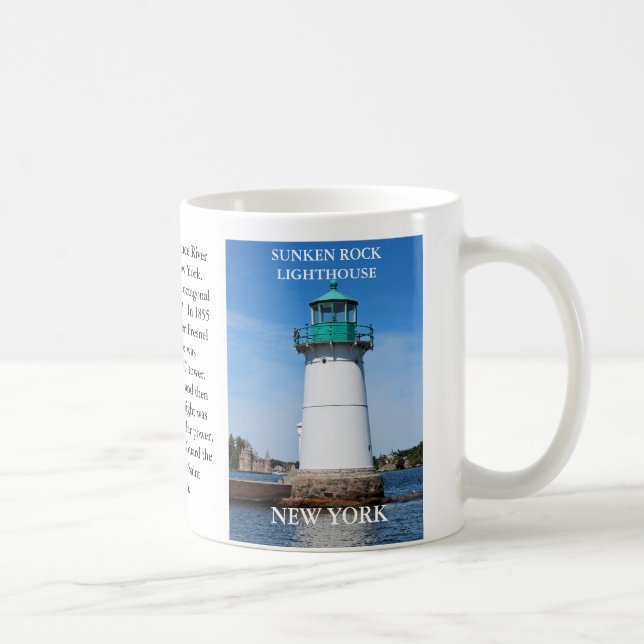 Sunken Rock Lighthouse, New York Kaffeetasse (Rechts)
