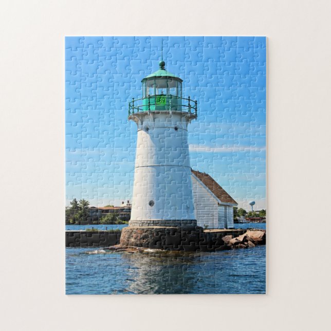 Sunken Rock Lighthouse, New York Puzzle (Vertikal)