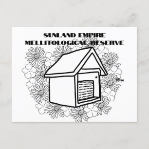 Sunland Empire Mellitological Reserve BW Postcard Feiertagspostkarte