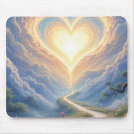 Sunlight & Cloudy Heart Mouse Pad Mousepad