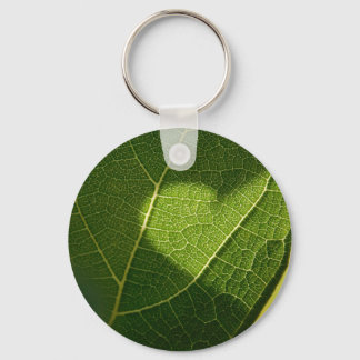 Sunlight Heart on Leaf Keychain Schlüsselanhänger