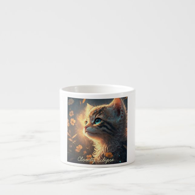 Sunlit Aura Kitten Spezielle Tasse (Vorderseite)