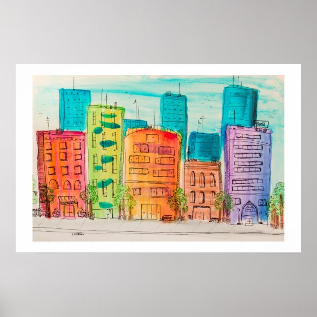 Sunlit City Poster (Vorne)