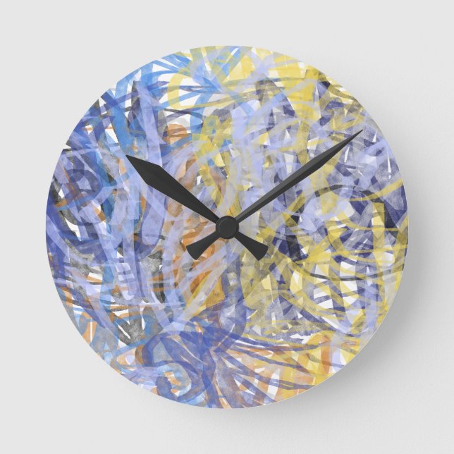 Sunlit Coral Reef Runde Wanduhr (Vorderseite)